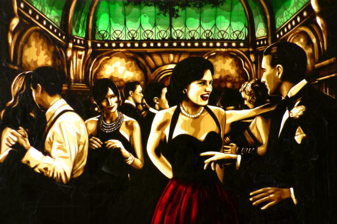 Contemporary artwork created by Max Zorn in Great Gatsby style